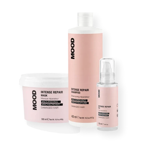 MOOD INTENS REPAIR KIT Beschadigd haar zonder kracht – Diep herstel & versterking