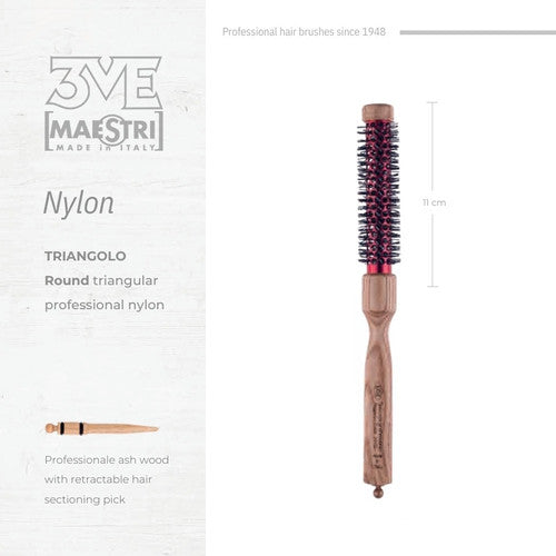 3ME Spazzola Professionele Nylon Haarborstel 1445