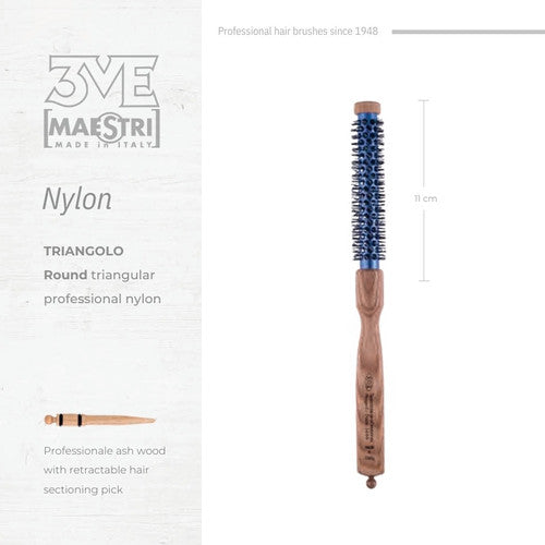 3ME Spazzola Professionele Nylon Haarborstel 1444