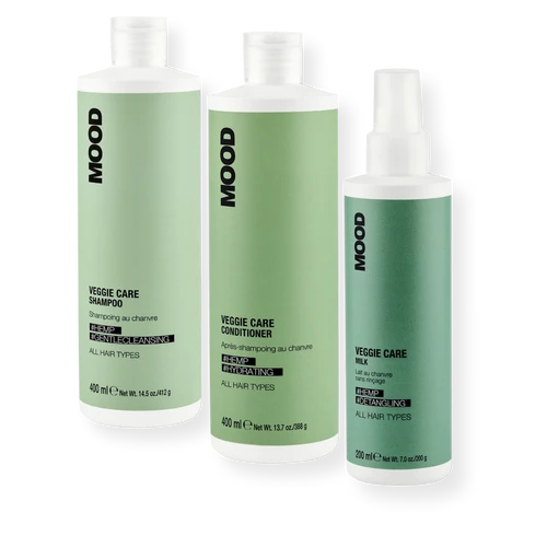 MOOD VEGGIE CARE RELAXING KIT Droog haar zonder glans Natuurlijke hydratatie