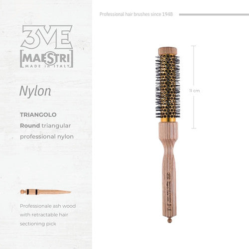 3ME Spazzola Professionele Nylon Haarborstel 1446