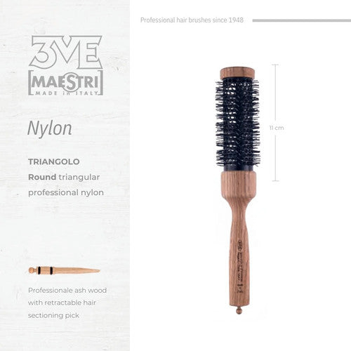 3ME Spazzola Professionele Nylon Haarborstel 1447